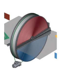 Роторный рекуператор Komfovent RR-AL-1500-L-O-SN(1606x1625x310)-PN-A1