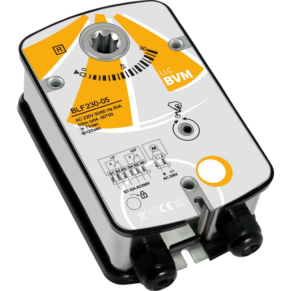 Электропривод BVM BLF230-05 для противопожарных клапанов