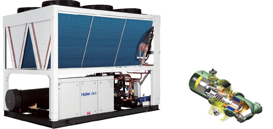 Винтовой чиллер Haier CI1100PANF с воздушным охлаждением
